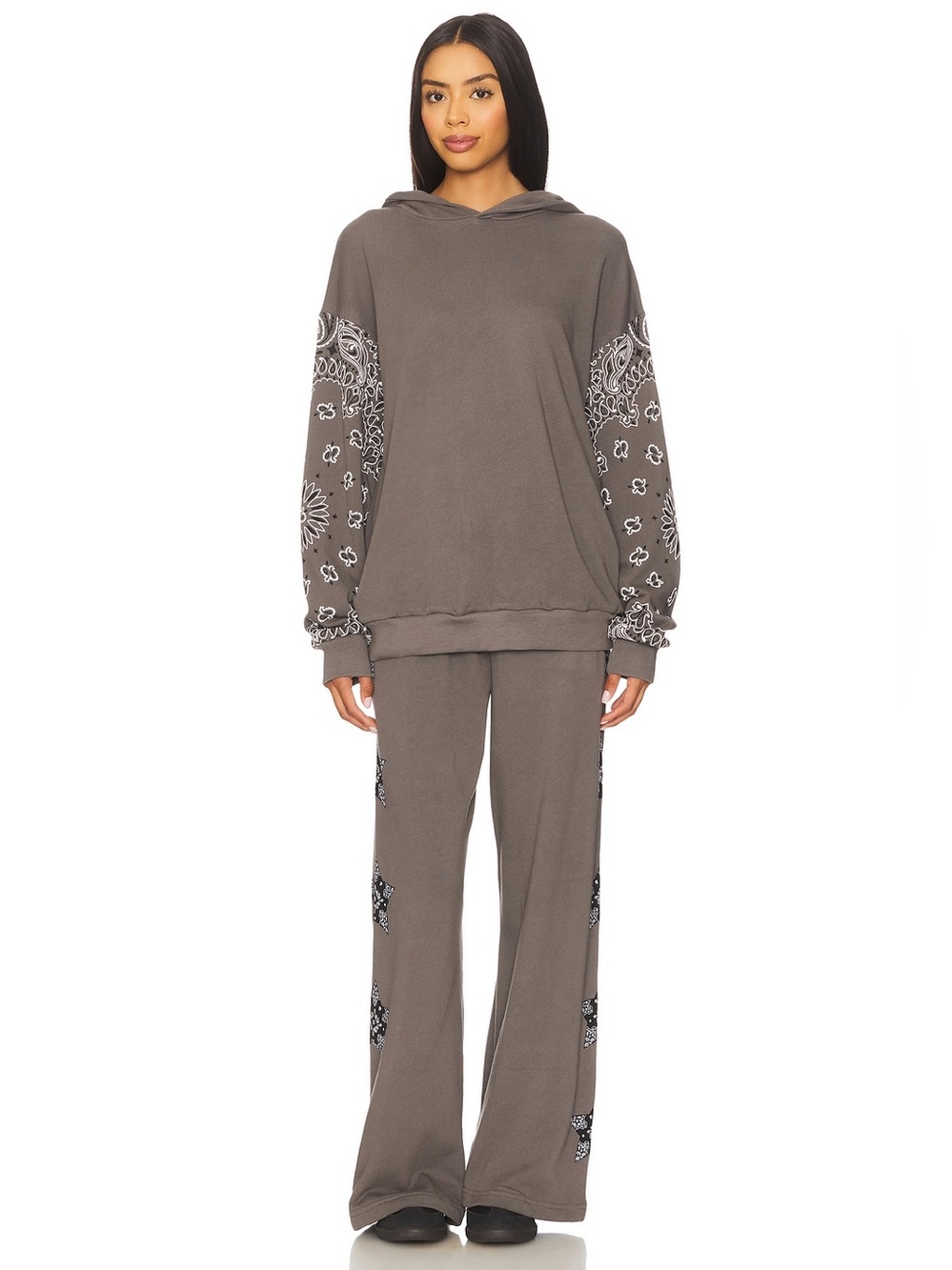 Lauren Moshi Gray Cozy Fleece Set